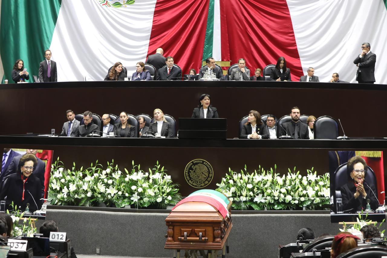 Destaca Anabell Ávalos Zempoalteca legado de Ifigenia Martínez, durante homenaje luctuoso en el Congreso de la Unión